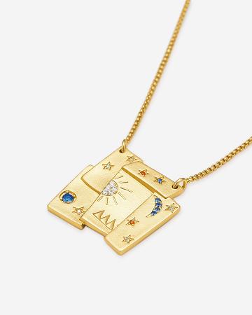 Biżuteria JW PEI Cosmos Combination Necklace Women Złote Kolorowe | PL1409IS