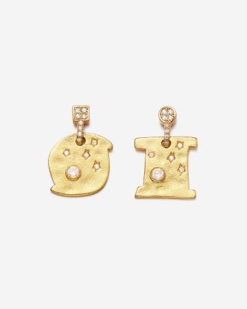 Biżuteria JW PEI Cosmos Earrings Women Złote Białe | PL1412AP