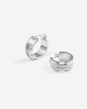 Biżuteria JW PEI Hoop Earrings Women Srebrne | PL1446LH