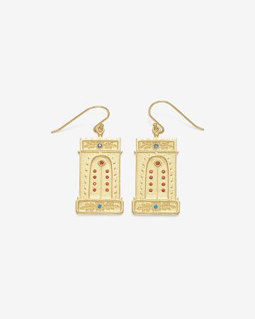 Biżuteria JW PEI Roman Arch Earrings Women Złote Kolorowe | PL1462OR