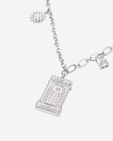 Biżuteria JW PEI Roman Arch Pendant Necklace Women Srebrne | PL1464AP