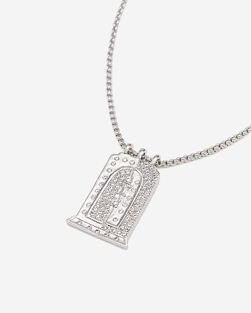 Biżuteria JW PEI Roman Small Arch Pendant Necklace Women Srebrne | PL1467FM