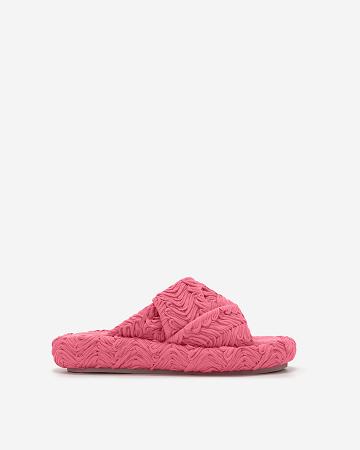 Buty JW PEI Lilah Woven Platformie Sandal Women Różowe | PL1491SO