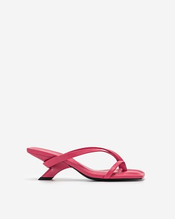 Buty JW PEI Maeve Z Paskami Mule Klasyczne Women Różowe | PL1497KI
