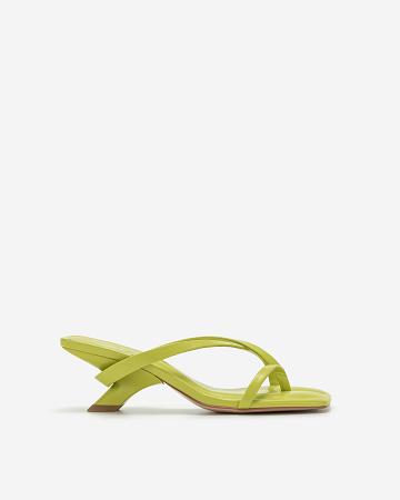 Buty JW PEI Maeve Z Paskami Mule Klasyczne Women Oliwkowe | PL1498LH