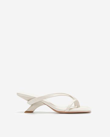 Buty JW PEI Maeve Z Paskami Mule Women Białe | PL1502VD