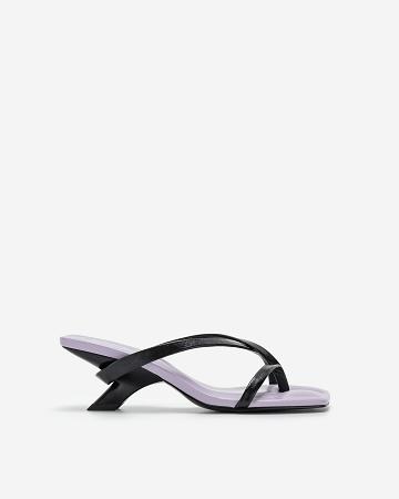 Buty JW PEI Maeve Z Paskami Mule Women Czarne | PL1503BC