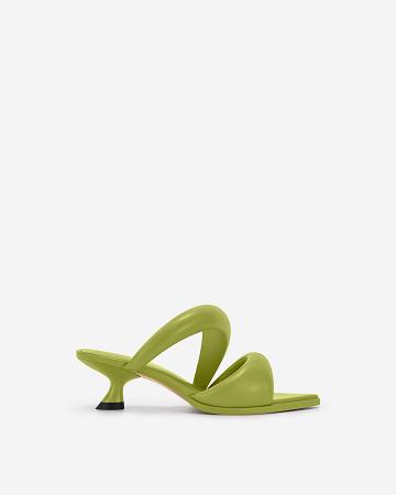 Buty JW PEI Sara Mule Women Oliwkowe | PL1511YU
