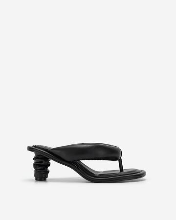 Buty JW PEI Talia Puffed Sandal Women Czarne | PL1518DN