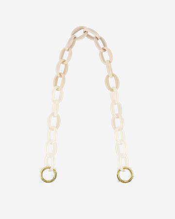 Pasek Łańcuszkowy JW PEI Mya Gradient Acrylic Women Białe | PL1387SO