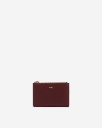 Posiadacz Karty JW PEI Quinn Zipped Women Bordowe | PL1356UT