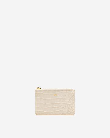 Posiadacz Karty JW PEI Quinn Zipped Women Białe | PL1361SO