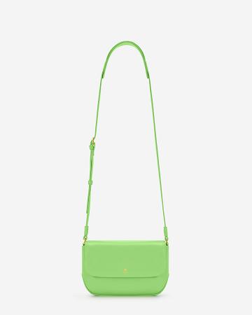 Torba Crossbody JW PEI Debby Flap Women Zielone | PL1009BC