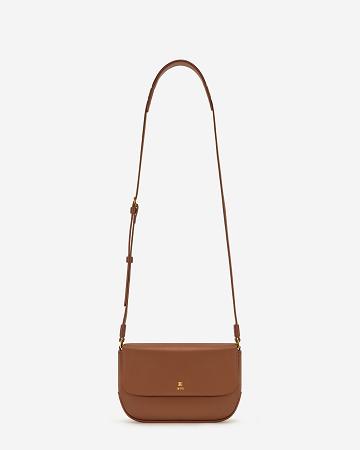 Torba Crossbody JW PEI Debby Flap Women Brązowe | PL1010NB