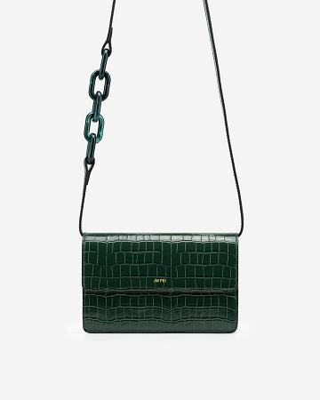 Torba Crossbody JW PEI Julia Acrylic Chain Women Zielone | PL1031ZG