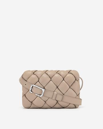 Torba Crossbody JW PEI Maze Women Khaki | PL1054JJ