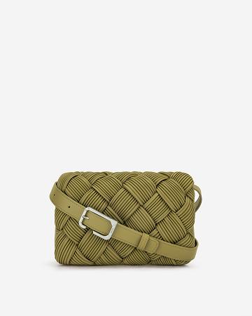 Torba Crossbody JW PEI Maze Women Oliwkowe | PL1042TV