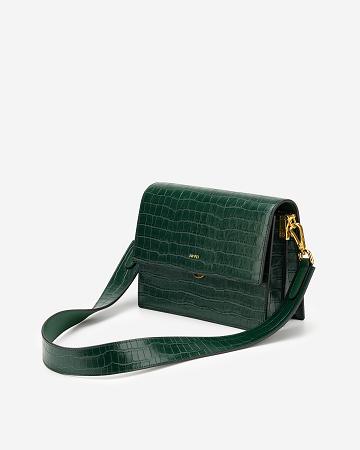 Torba Crossbody JW PEI Mini Flap Women Oliwkowe | PL1065WY