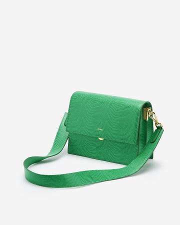 Torba Crossbody JW PEI Mini Flap Women Zielone | PL1062NB