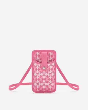 Torba Na Telefon JW PEI Aylin Trykotowy Women Różowe | PL1161ZG
