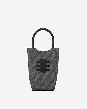 Torba Na Telefon JW PEI FEI Women Czarne Szare | PL1195WY