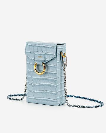Torba Na Telefon JW PEI Lola Gradient Chain Women Turkusowe | PL1207FM