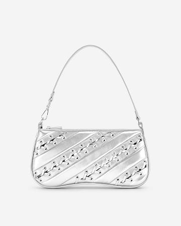 Torby Przez Ramię JW PEI Eva Metallic Straps Klasyczne Women Srebrne | PL1236JJ