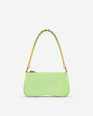 Torby Przez Ramię JW PEI Eva Mini Gradient Chain Women Zielone | PL1243BC