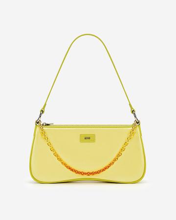 Torby Przez Ramię JW PEI Eva Satin Gradient Chain Women Żółte | PL1244NB