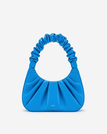 Torby Przez Ramię JW PEI Gabbi Ruched Hobo Women Niebieskie | PL1286GL