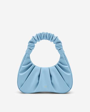 Torby Przez Ramię JW PEI Gabbi Ruched Hobo Mini Women Niebieskie | PL1294VD