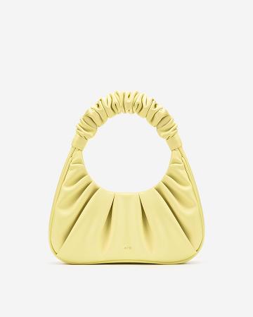 Torby Przez Ramię JW PEI Gabbi Ruched Hobo Mini Women Żółte | PL1296NB