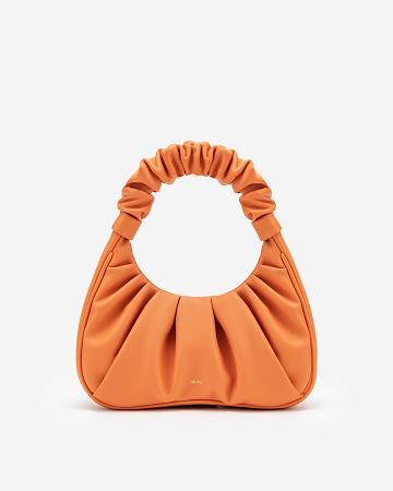 Torby Przez Ramię JW PEI Gabbi Ruched Hobo Mini Women Pomarańczowe | PL1297MA