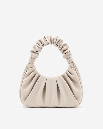 Torby Przez Ramię JW PEI Gabbi Ruched Hobo Mini Women Białe | PL1301RW