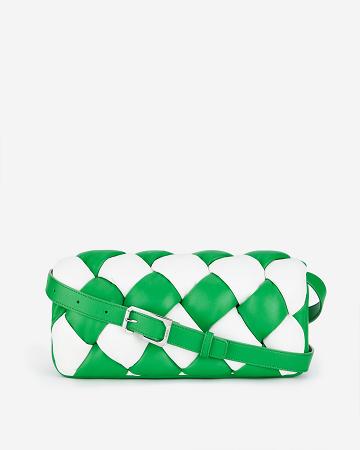Torby Przez Ramię JW PEI Maze Women Zielone Białe | PL1323MA