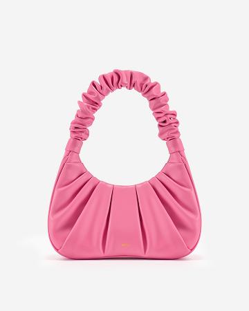 Torebki JW PEI Gabbi Ruched Hobo Mini Women Różowe | PL1118EX