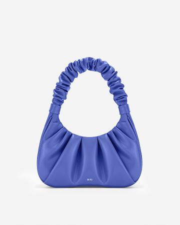 Torebki JW PEI Gabbi Ruched Hobo Women Granatowe | PL1100AP