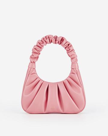 Torebki JW PEI Gabbi Ruched Hobo Women Różowe | PL1110XF