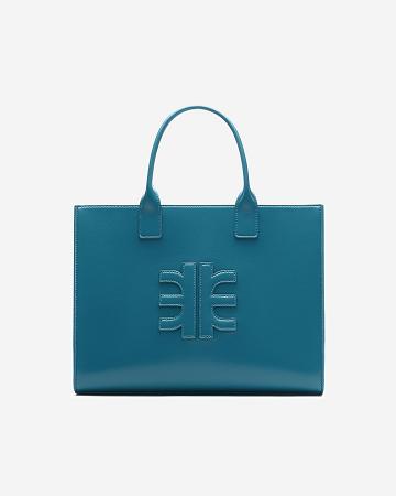 Torebki JW PEI Gia Medium Tote Women Turkusowe | PL1123IS