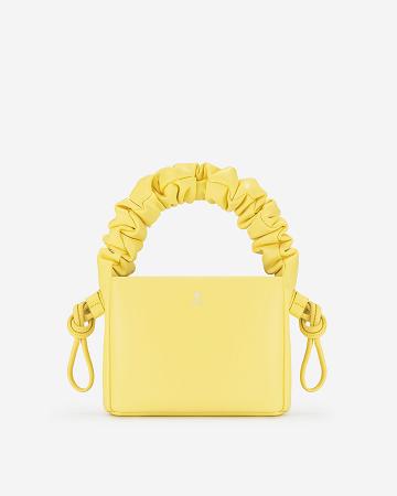 Torebki JW PEI Rylee Pofałdowany Drawstring Top Handle Women Żółte | PL1145RW