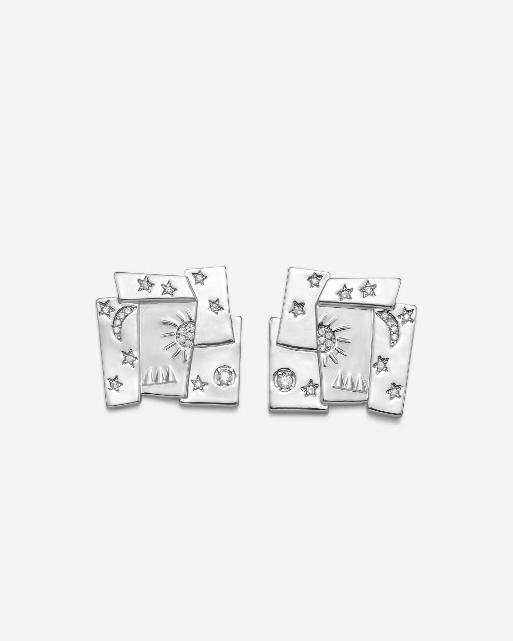 Biżuteria JW PEI Cosmos Combination Earrings Women Srebrne | PL1406TV
