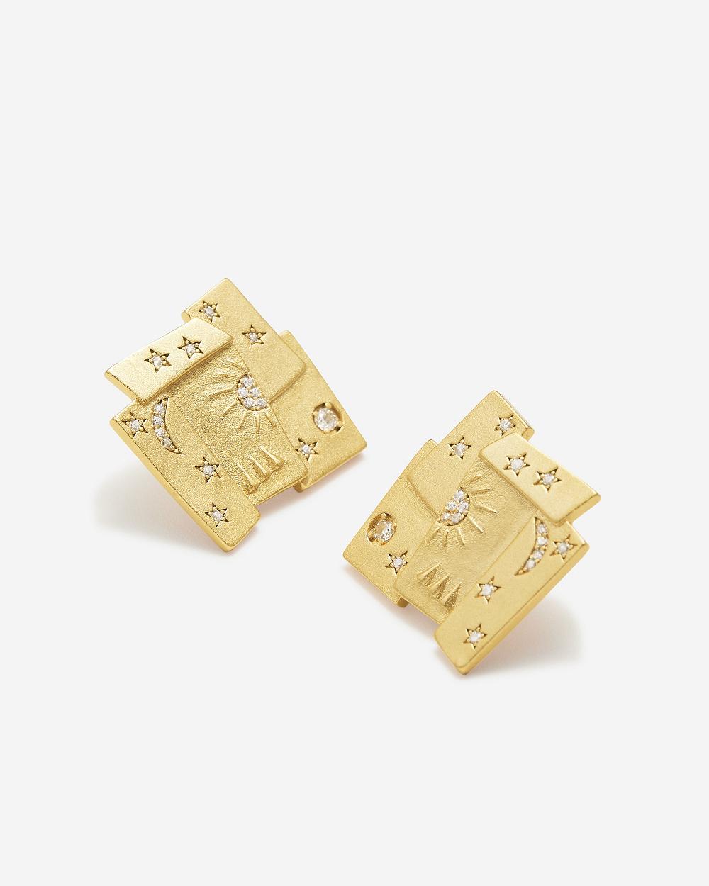 Biżuteria JW PEI Cosmos Combination Earrings Women Złote | PL1407YU
