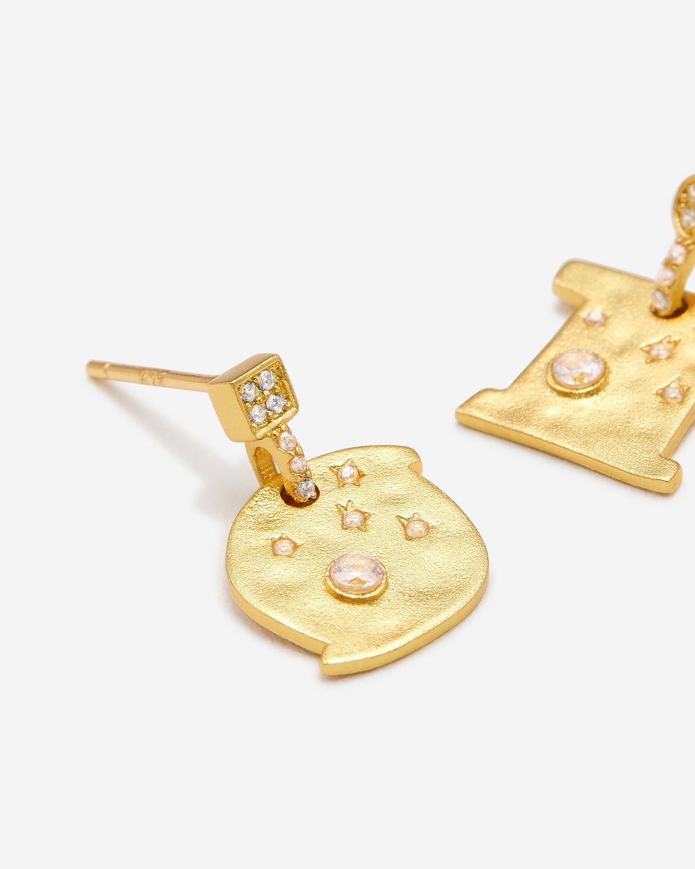 Biżuteria JW PEI Cosmos Earrings Women Złote Białe | PL1412AP