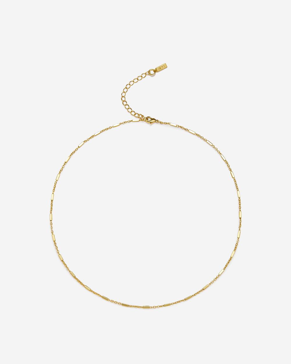 Biżuteria JW PEI F Chain Necklace Women Złote | PL1426NB