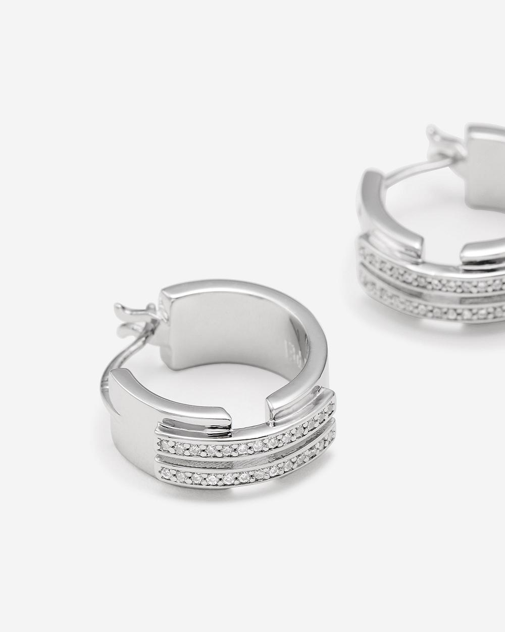 Biżuteria JW PEI Hoop Earrings Women Srebrne | PL1446LH