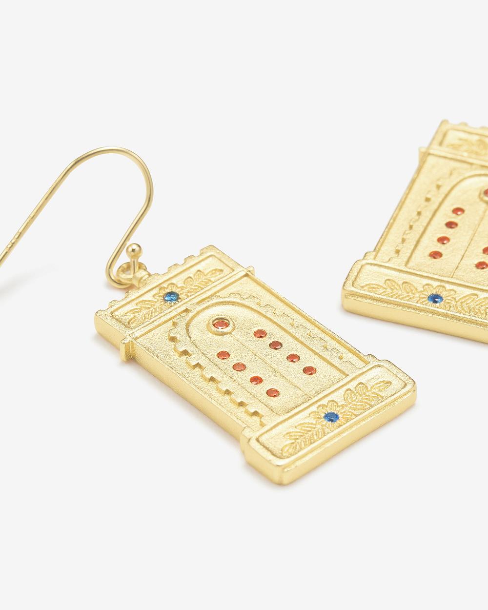 Biżuteria JW PEI Roman Arch Earrings Women Złote Kolorowe | PL1462OR