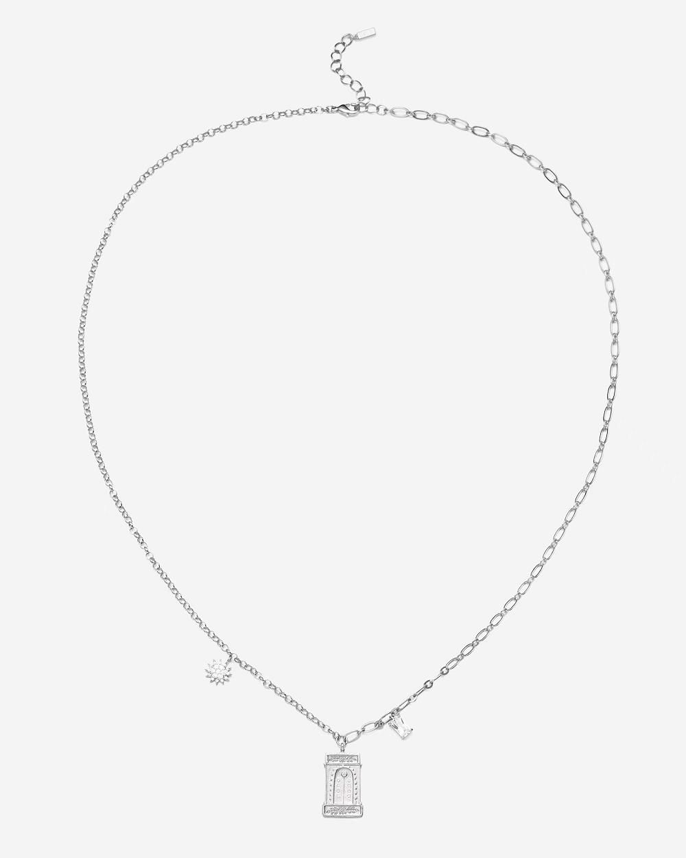 Biżuteria JW PEI Roman Arch Pendant Necklace Women Srebrne | PL1464AP