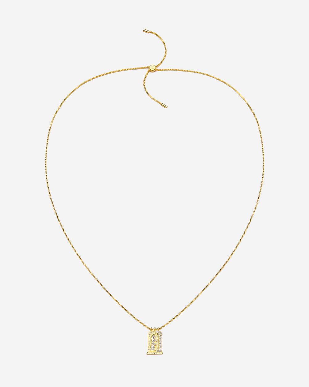 Biżuteria JW PEI Roman Small Arch Pendant Necklace Women Złote Białe | PL1469HK
