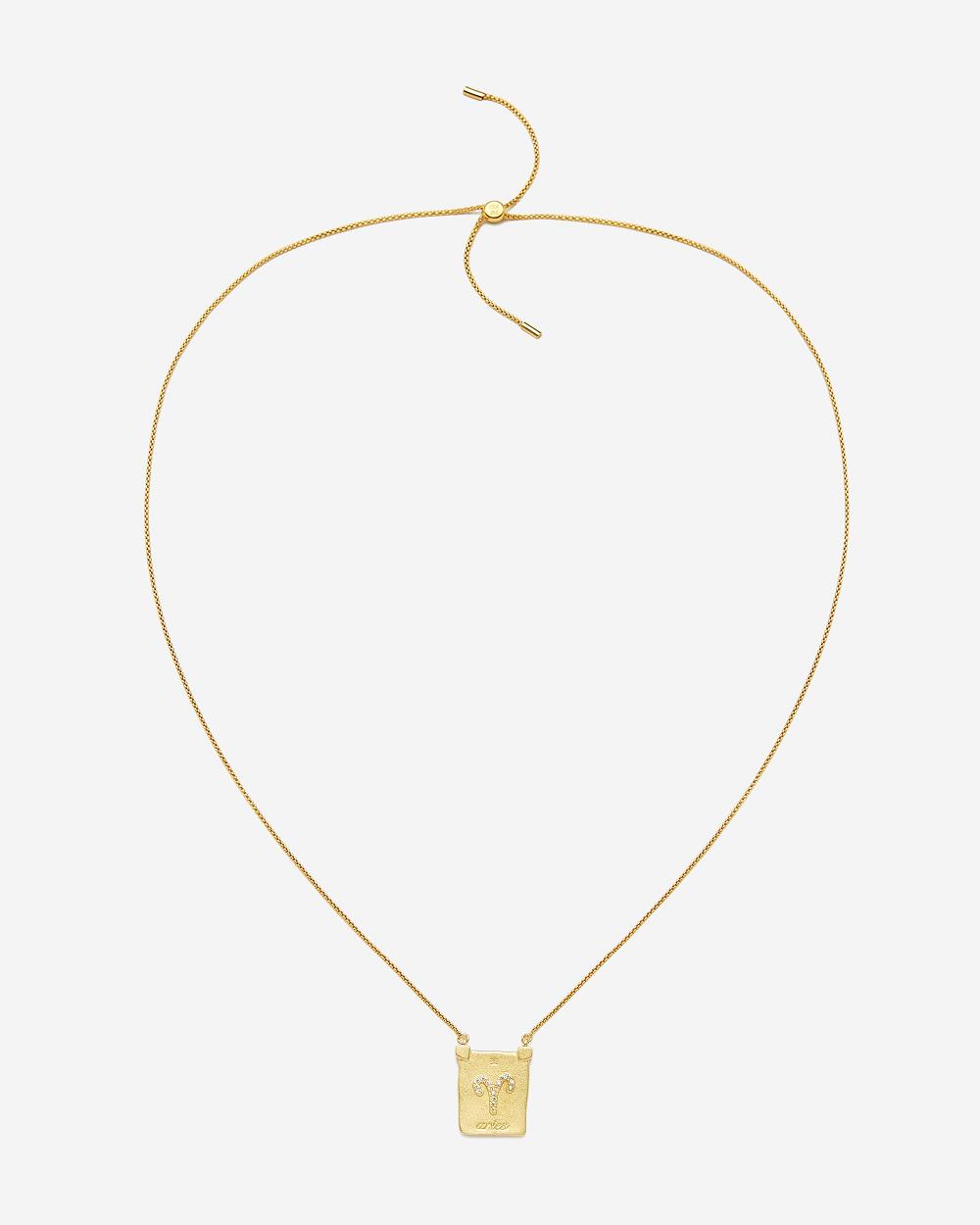Biżuteria JW PEI Zodiac Pendant Necklace Women Złote | PL1471KI