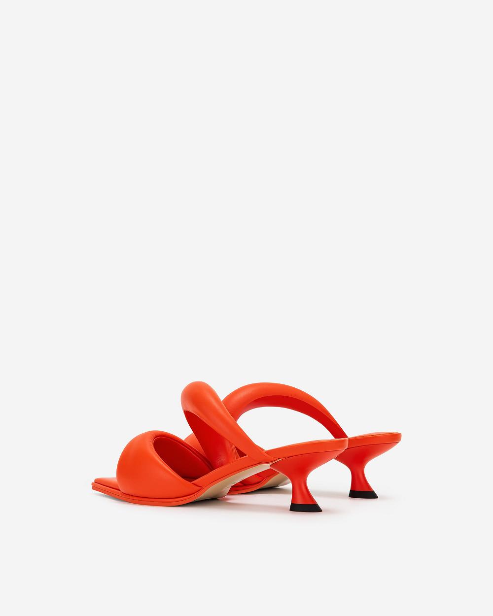 Buty JW PEI JW PEI Sara Mule Women Czerwone | PL1480QZ